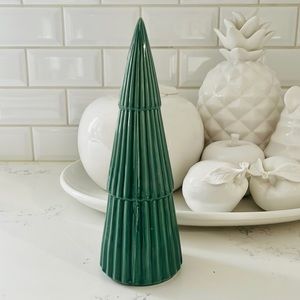 St. Nicholas Square green ceramic tree